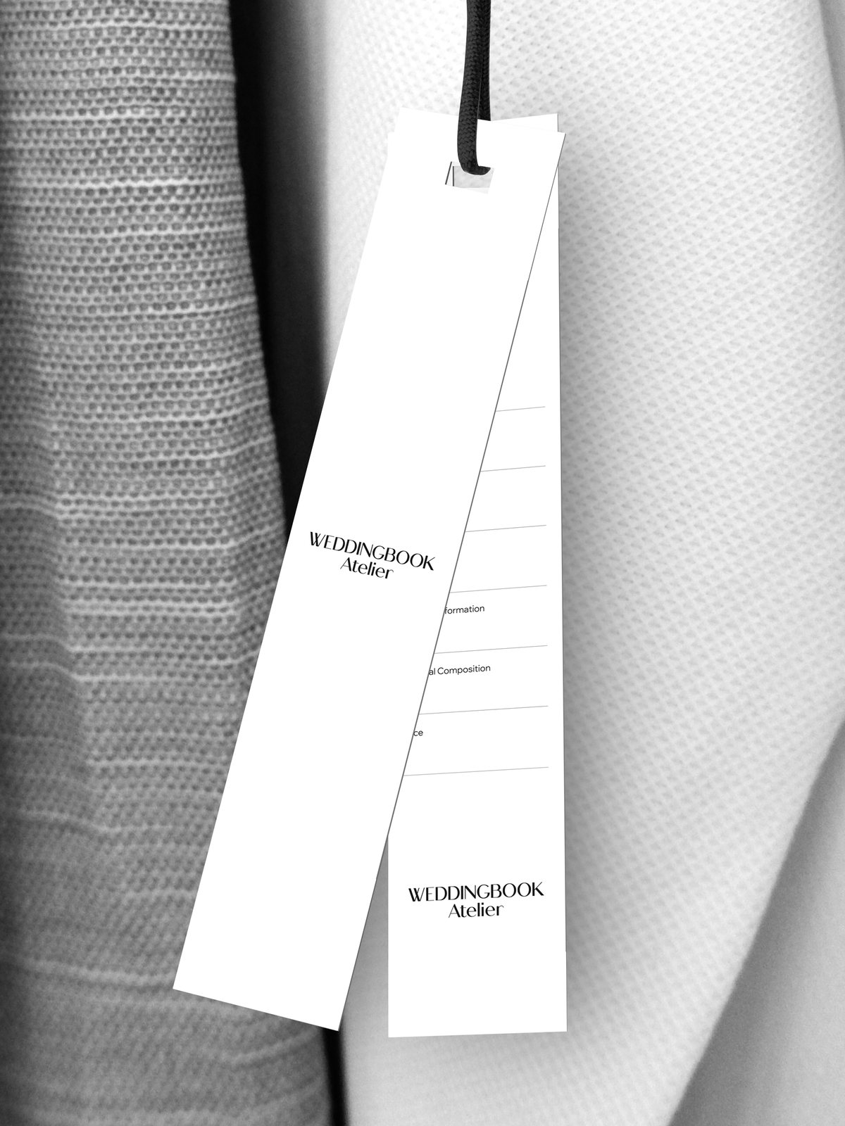 WEDDINGBOOK Atelier gown tag