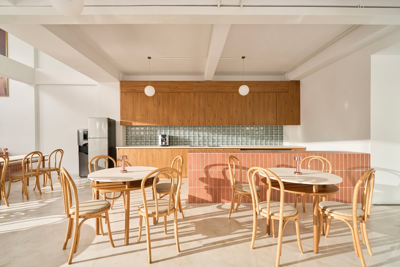 Pantry counter and communal seating